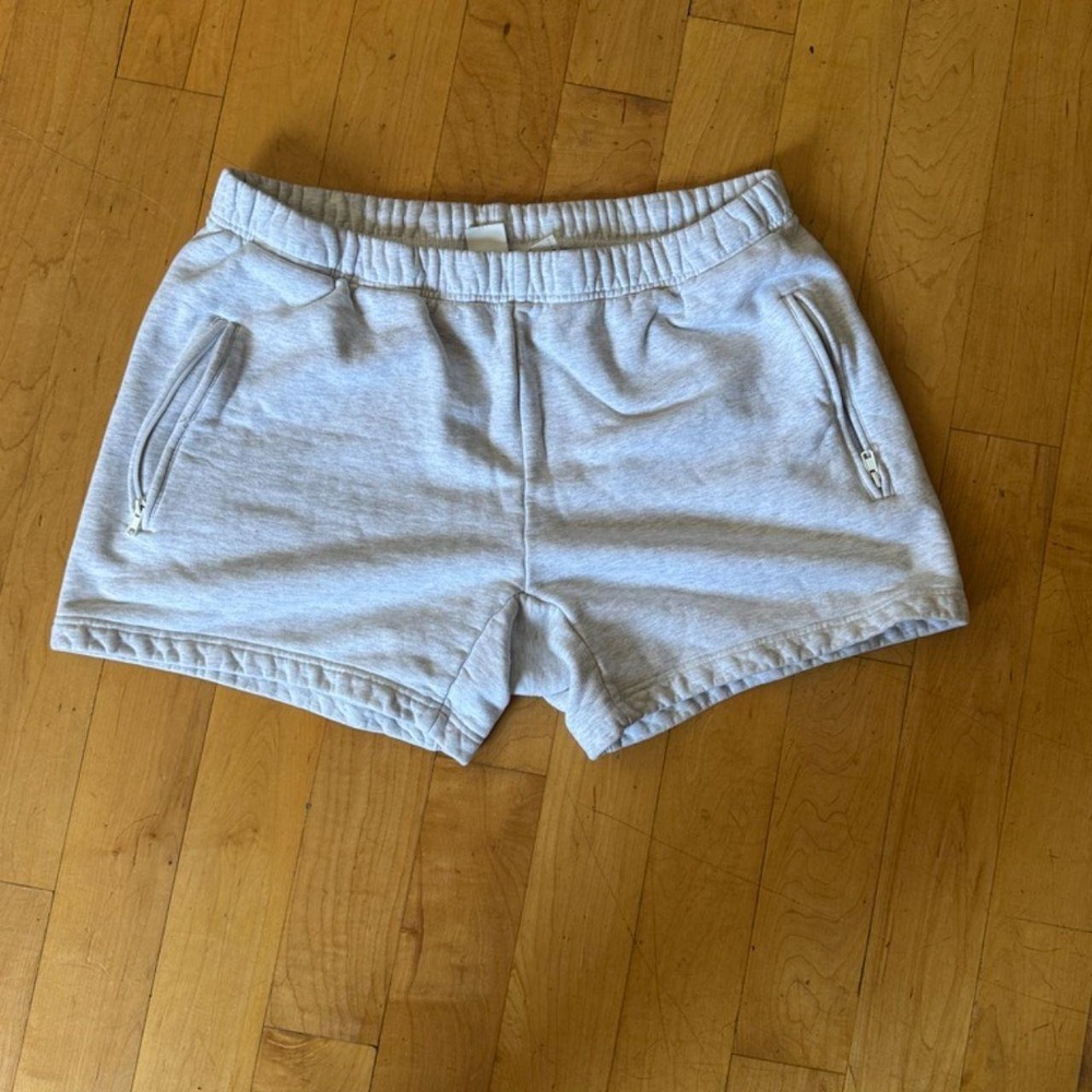 Khy by Kylie Jenner Fleece Shorts Light Heather Grey Loungewear Large